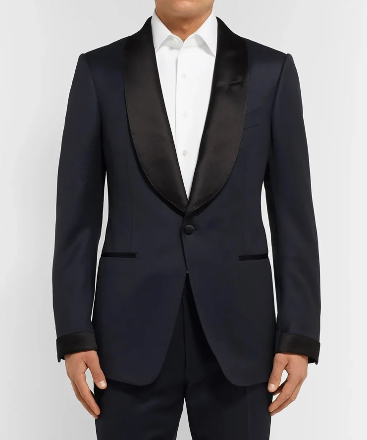 No Time To Die James Bond Midnight Blue Wool Tuxedo