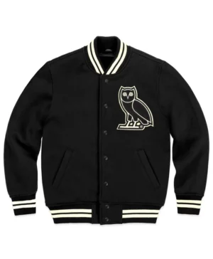 OVO Drake Black Varsity Jacket