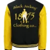 Oliver Lewis Yellow Letterman Varsity Jacket Back