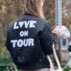 Olivia Wilde Love On Tour Satin Jacket Back
