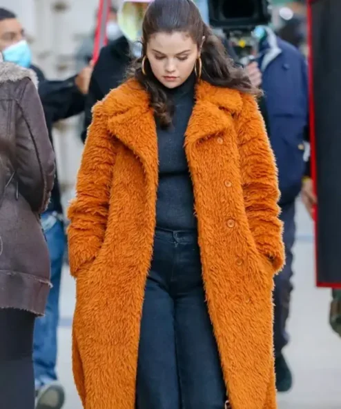 Only Murders In The Building Mabel Mora Brown Fur Long Coat