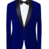 Operation Fortune 2023 Hugh Grant Blue Tuxedo Front