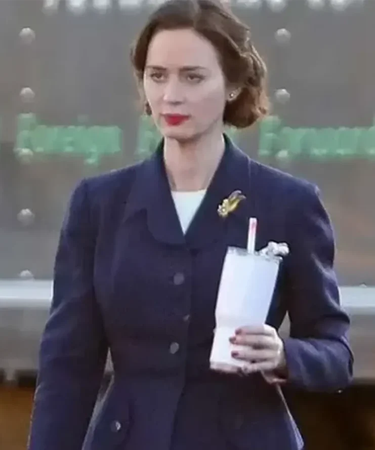 Oppenheimer-2023-Emily-Blunt-Blue-Coat