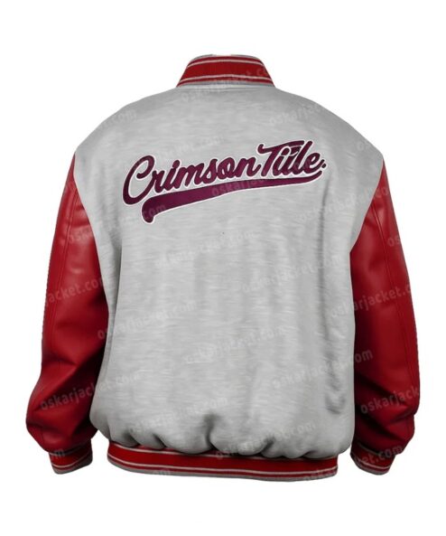 NCAA Alabama Crimson Tide OVO Red Letterman Varsity Jacket - Unisex
