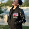 National Cheerleaders Associations Black NCA Letterman Jacket