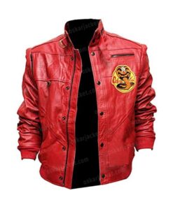Buy William Zabka The Karate Kid TV Series Cobra Kai Johnny Lawrence PU Leather Bomber Jacket