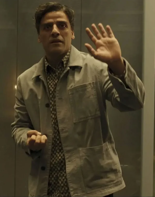 Oscar Isaac Moon Knight Marc Spector Grey Cotton Jacket