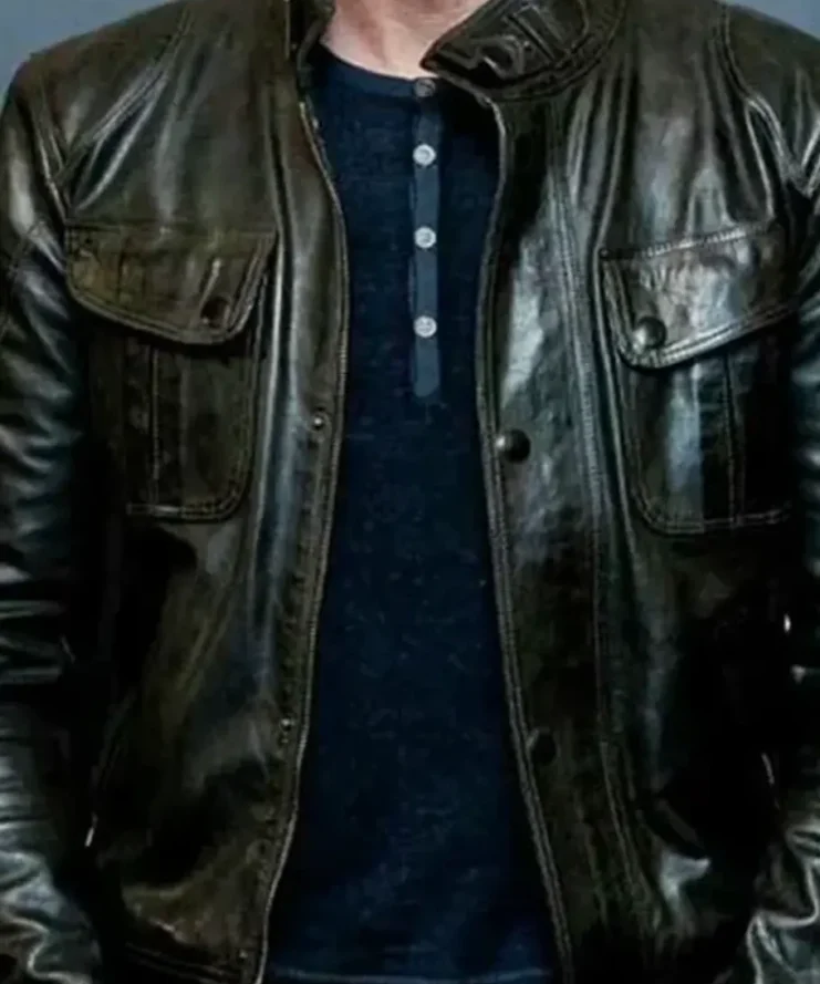 Oscar Party Olympus Has Fallen Mike Banning Leather Jacket