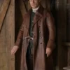 Outlander Jamie Frasers Leather Long Brown Coat