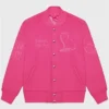 Ovo Valentine Pink Varsity Jacket
