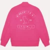 Ovo Valentine Pink Varsity Jacket back look