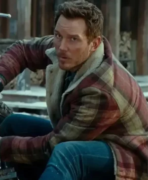 Owen Grady Jurassic World Dominion Men Fur Jacket