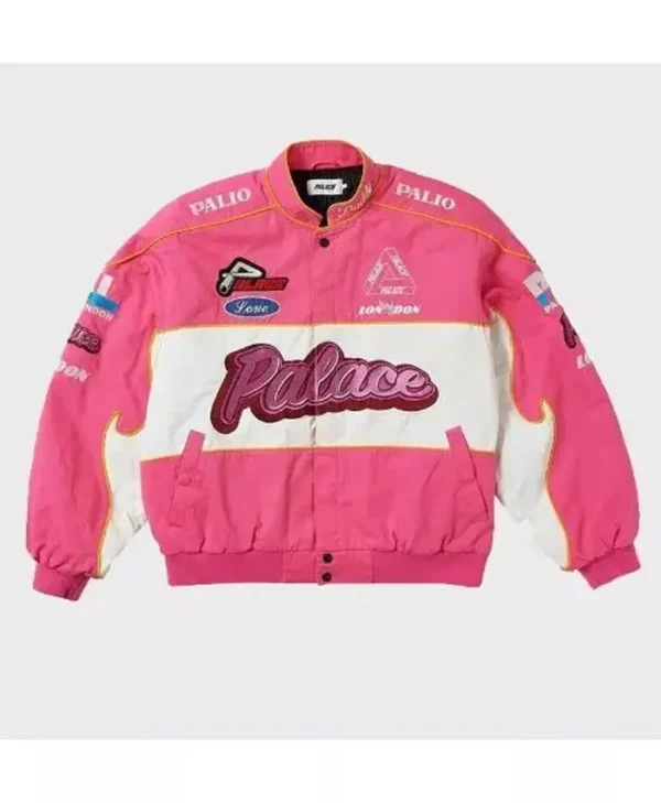 Palace Fast Pink Cotton Bomber Jacket