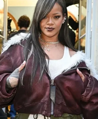 Paris Fashion Week Rihanna Cropped Jacket For Women