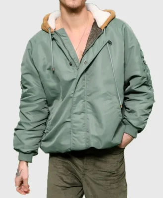Paris Fashion Week Shawn Mendes Green Jacket For Sale