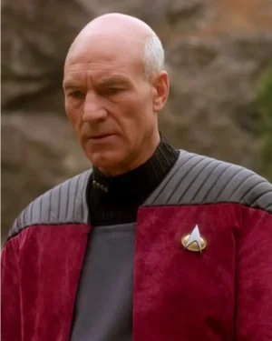 Patrick Stewart Star Trek The Next Generation Leather Jacket