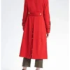 Penelope Blossom Riverdale Red Trench Coat back look