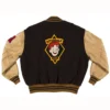Pep Comic Archie Andrews Riverdale Brown Wool Varsity Jacket back look