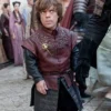 Peter Dinklage Game of Thrones Maroon Leather Vest side look