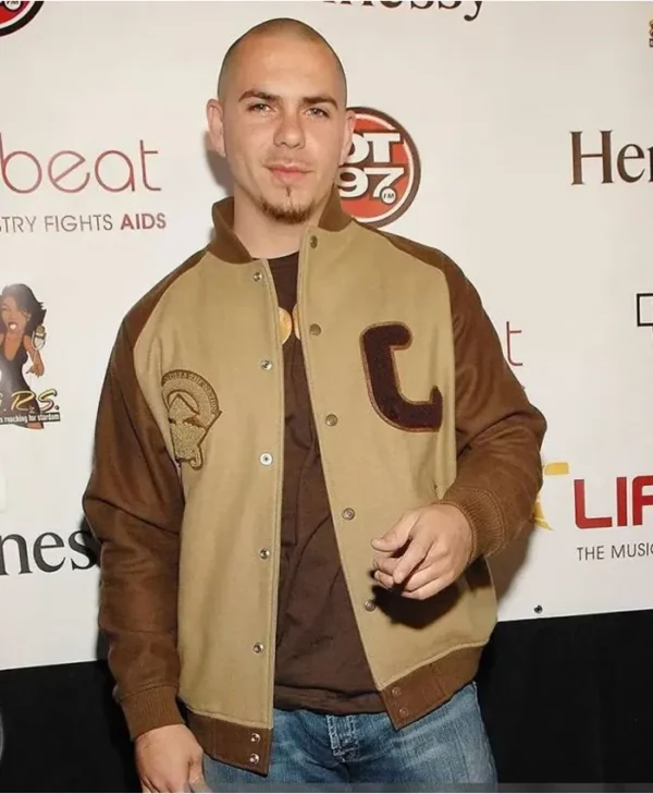 Pitbull Brown Varsity Jacket