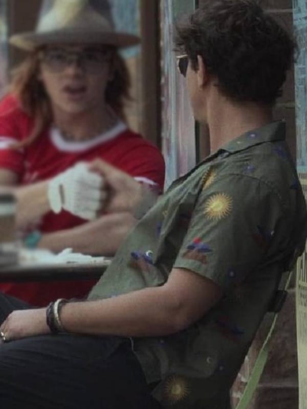 Players Augustus Prew Olive Green Cotton Shirt