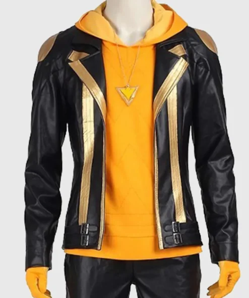 Pokemon Go Team Spark Black Gold Costume Jacket