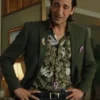 Poker Face 2023 Adrien Brody Green Blazer