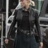 Pom Klementieff Mission Impossible Cropped Leather Jacket
