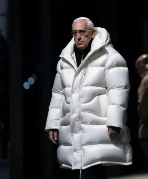 Pope Francis White Puffer Jacket For Sale