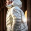Pope-Francis-White-Winter-Puffer-Jacket