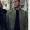 Power Book II Ghost Ezekiel Cross Green Cotton Bomber Jacket