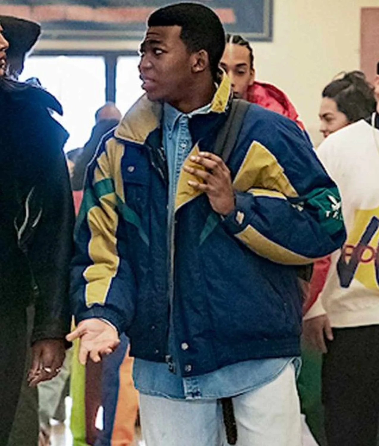 Power Book III Raising Kanan Stark Satin Bomber Jacket