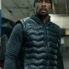 Power James St Patrick Black Parachute Puffer Vest