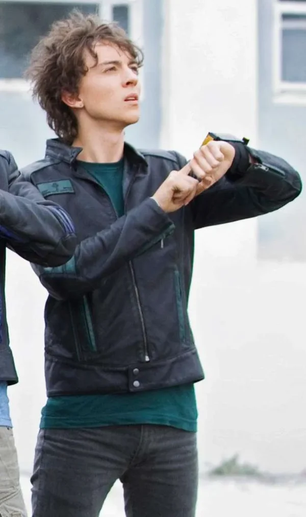 Power Rangers Milo Cawthorne RPM Green Leather Jacket