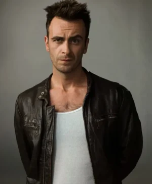 Preacher Joseph Gilgun Black Leather Jacket
