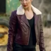 Preacher Ruth Negga Fur Collar Leather Jacket