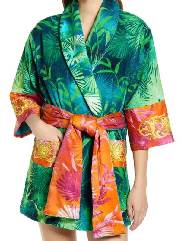 Printed Versace Jungle Robe