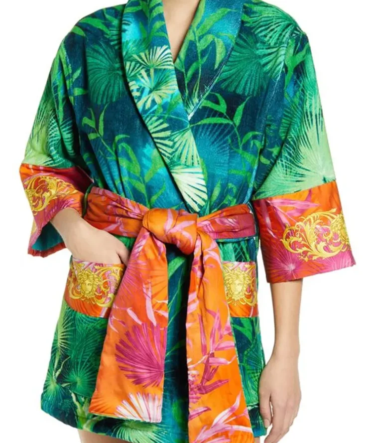 Printed Versace Jungle Robe