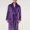 Purple Mens Terry Cloth Robe