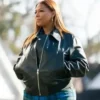 Queen Latifah The Equalizer Black Leather Jacket