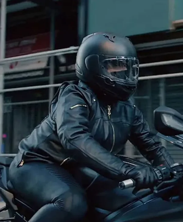 Queen Latifah The Equalizer Leather Biker Jacket