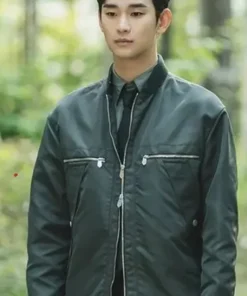 Queen Of Tears Kim Soo-hyun Black Cotton Jacket