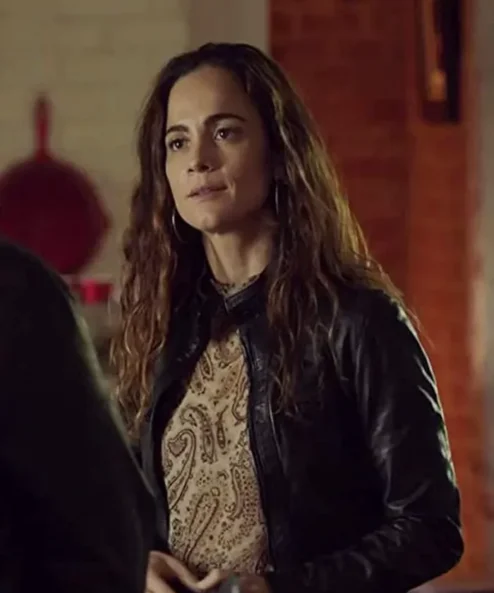 Queen of the South Teresa Mendoza Leather Black Jacket