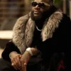 Racks SuperFly Rick Ross Black Faux Fur Coat