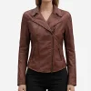 Ramsey Brown Biker Leather Jacket