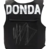 Rap Singer Kanye West Donda Cotton Black Vest back look