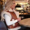 Real Housewives of Orange County S018 Jennifer Pedranti Shearling Leather Vest