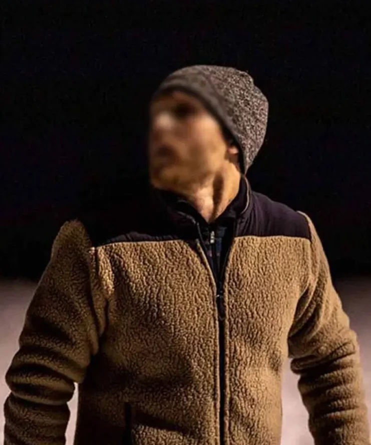 Red Dot Johannes Kuhnke Brown Faux Shearling Jacket