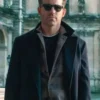 Red Notice Ryan Reynolds Black Wool-Blend Coat