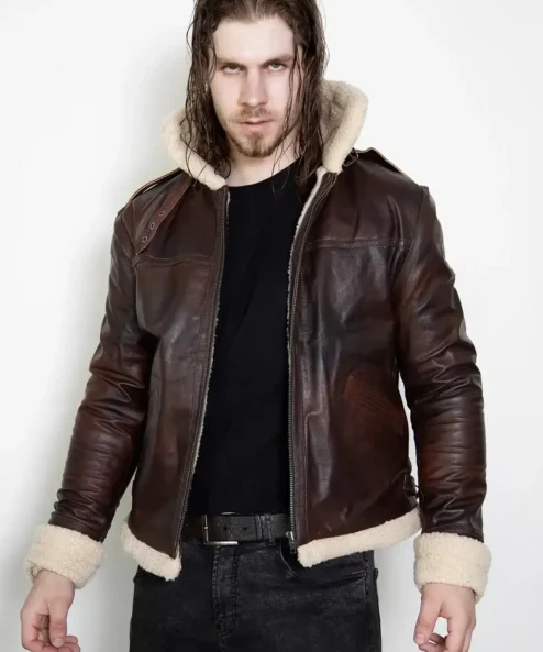 Resident Evil 4 Leon Kennedy Brown Leather Jacket